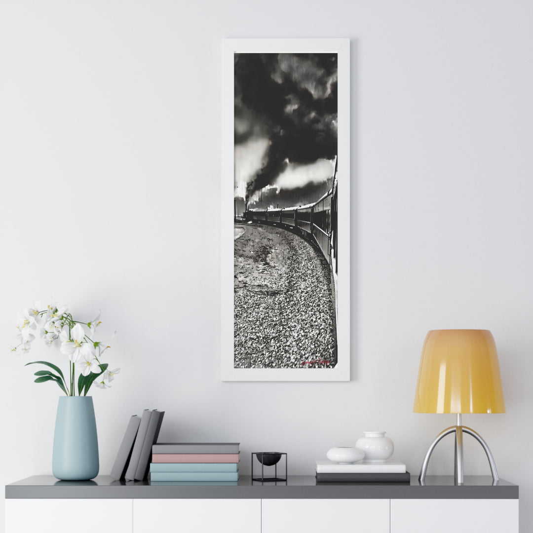 TRAIN RIDES TO HEARTBREAK STATION Framed Vertical Poster