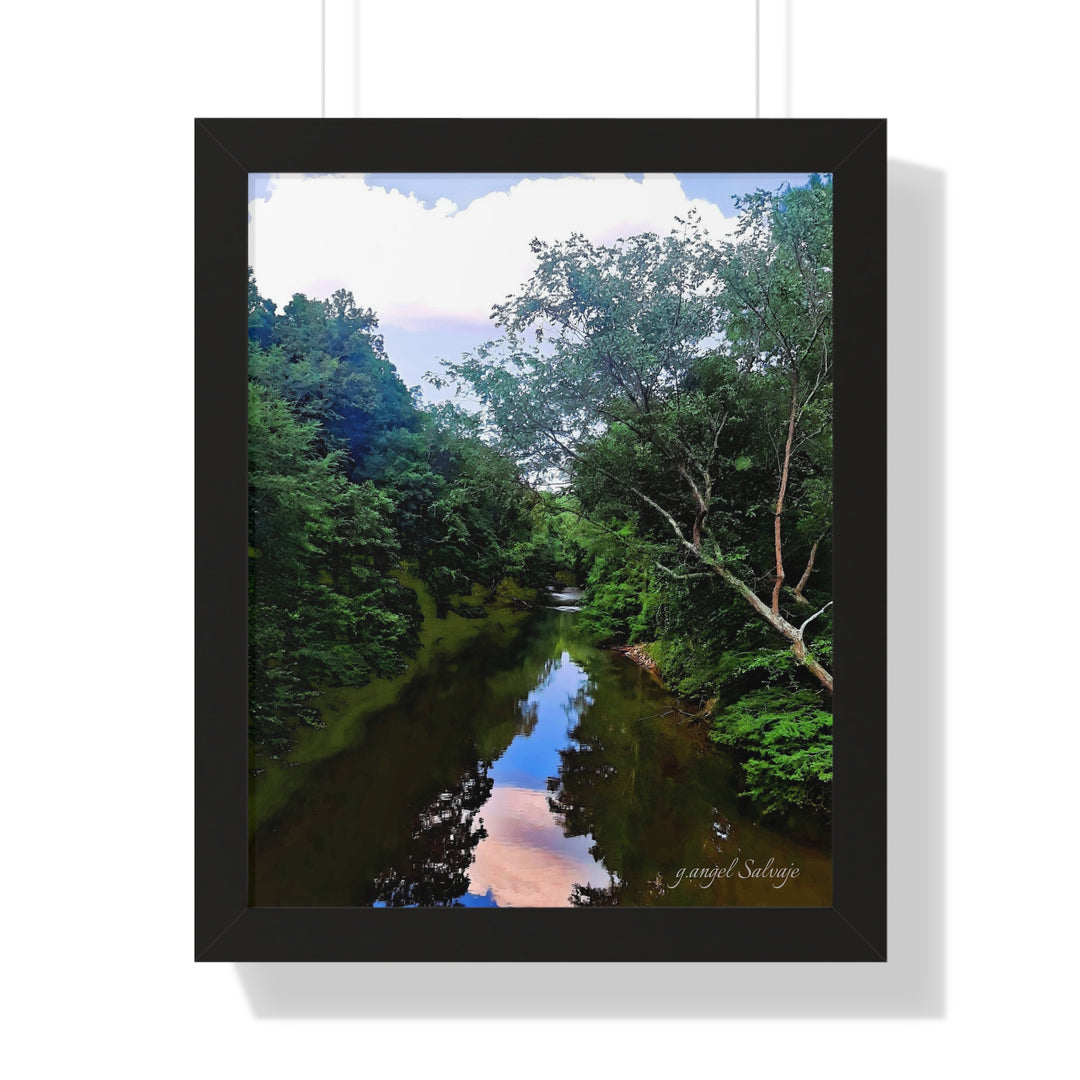 Heavenly Reflections Framed Vertical Poster