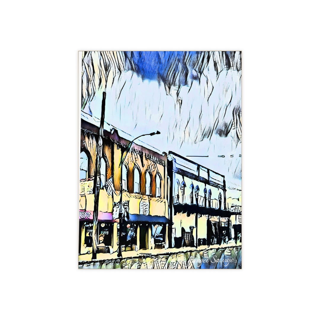 Old Time Window Shopping Ceramic Photo Tile