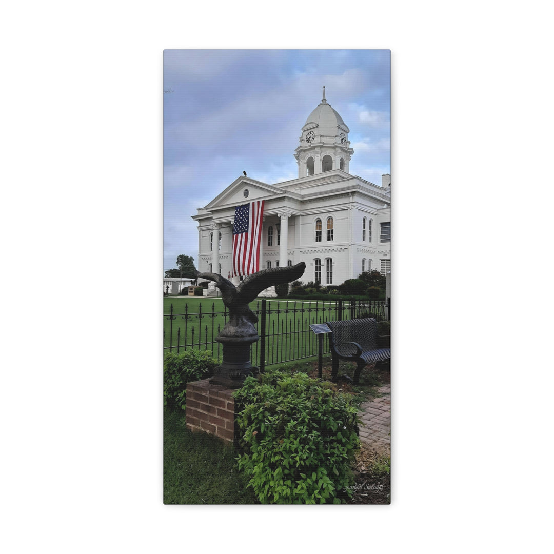 Colbert County Flag and Eagle Canvas Gallery Wraps