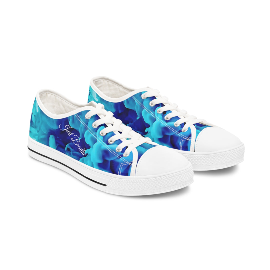 Just Breathe , Respiratory Therapist Vibes Women's Low Top Sneakers