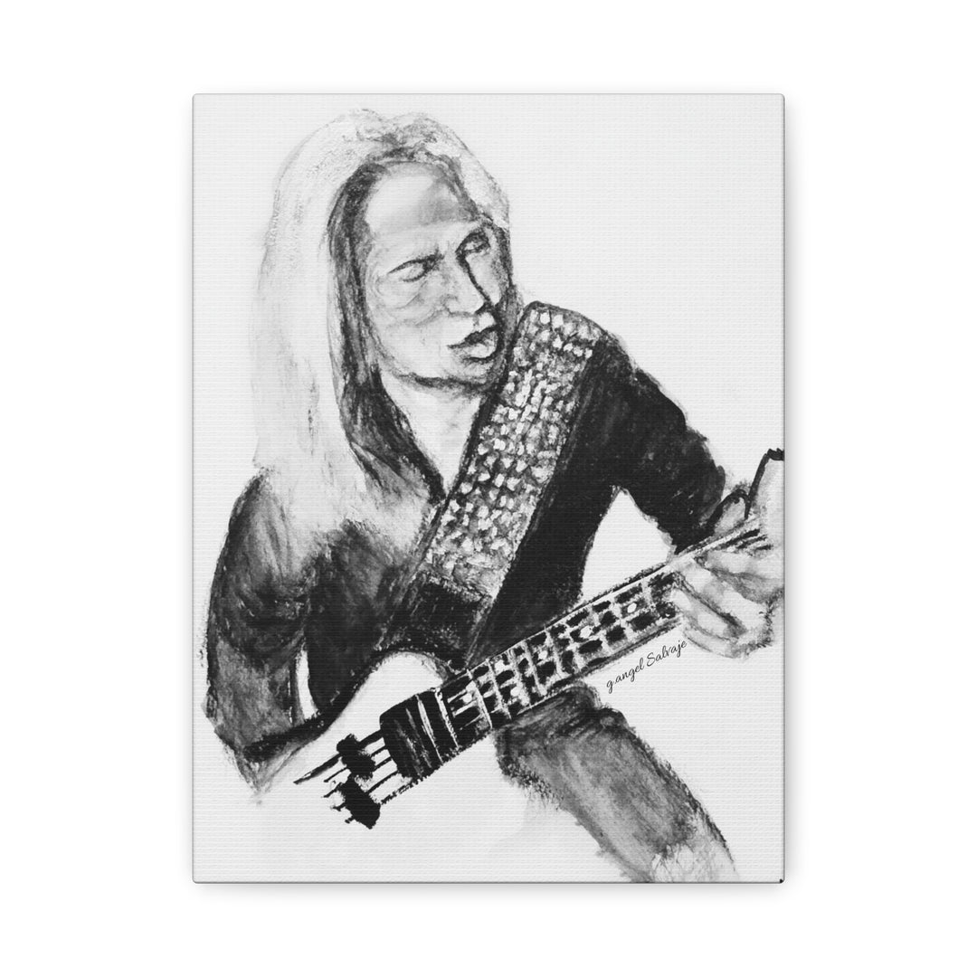 Canvas Print - Dana Strum Bass Player Portrait