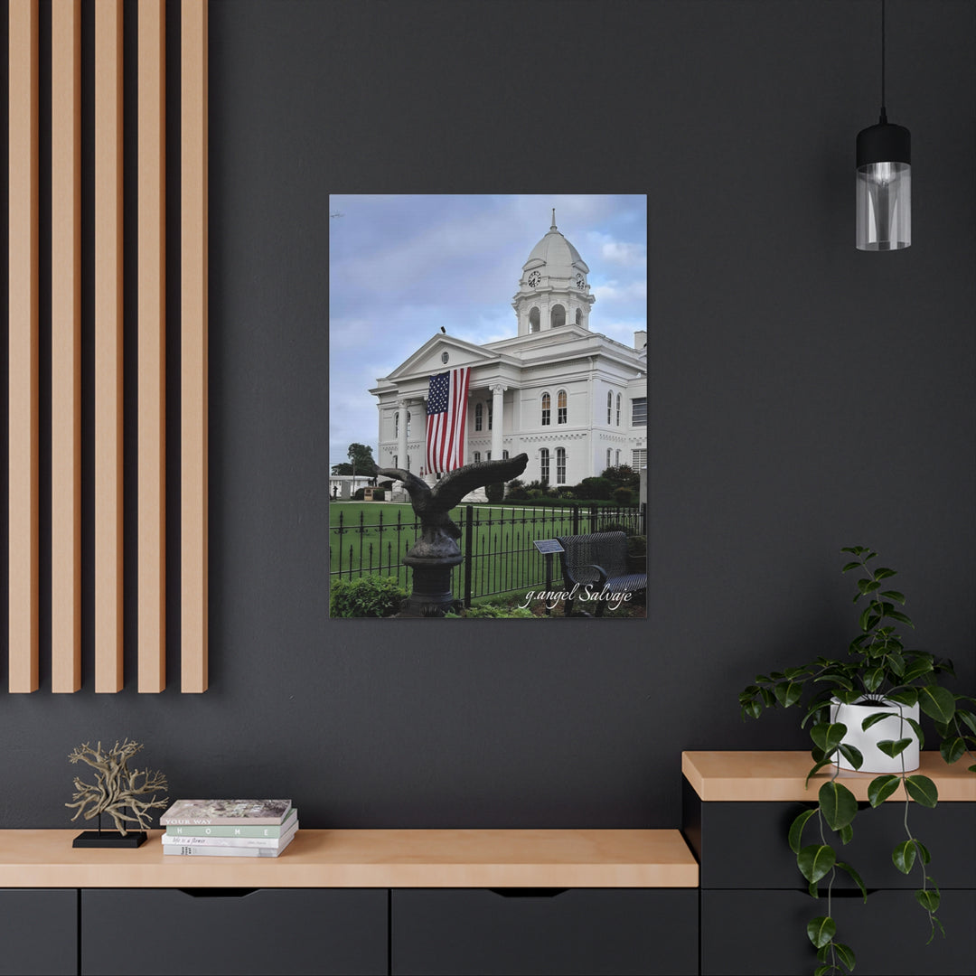 Colbert County Flag and Eagle Canvas Gallery Wraps