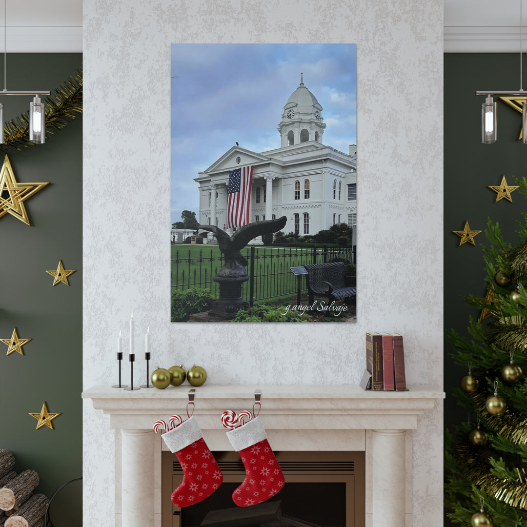 Colbert County Flag and Eagle Canvas Gallery Wraps