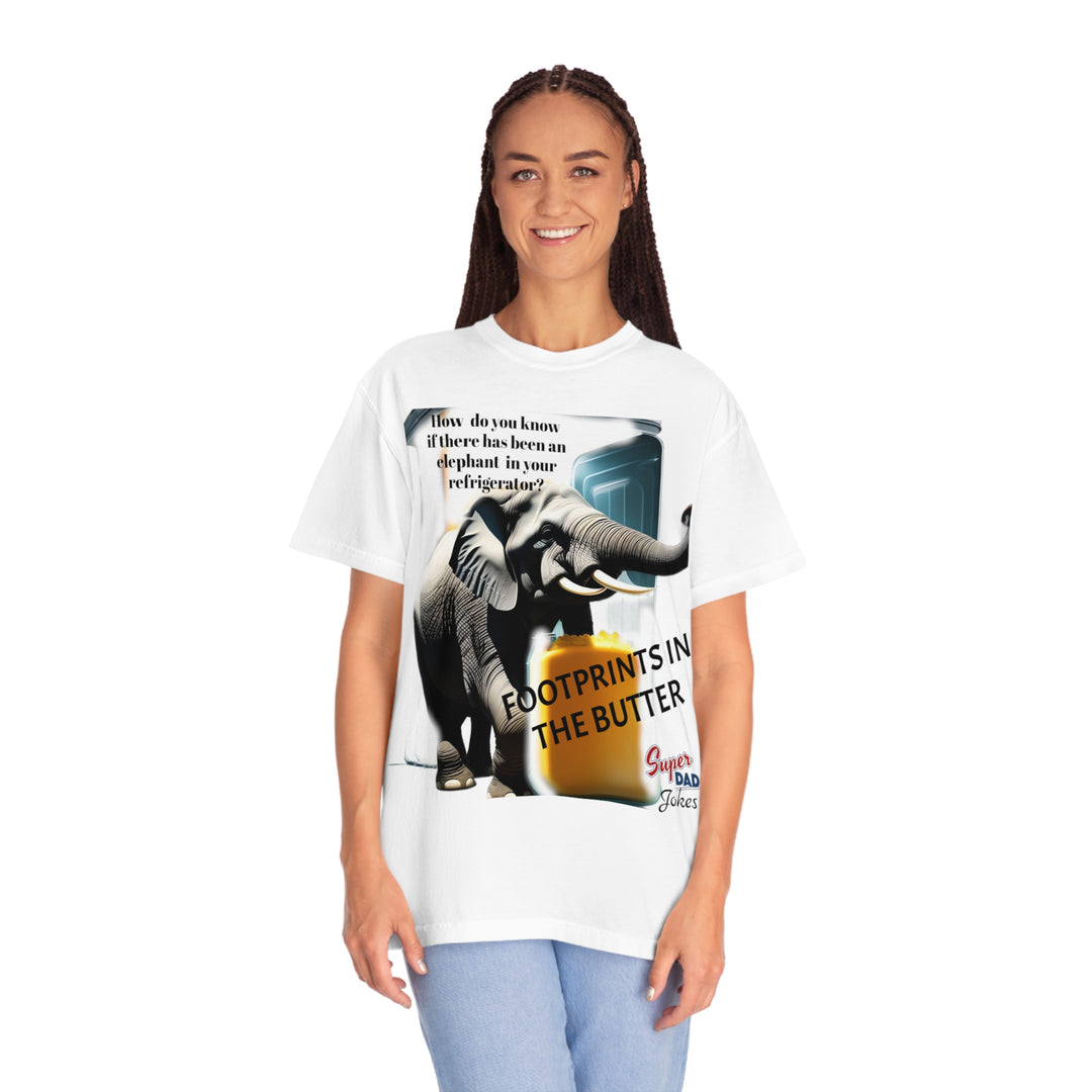 Dad jokes elephant Unisex Garment-Dyed T-shirt