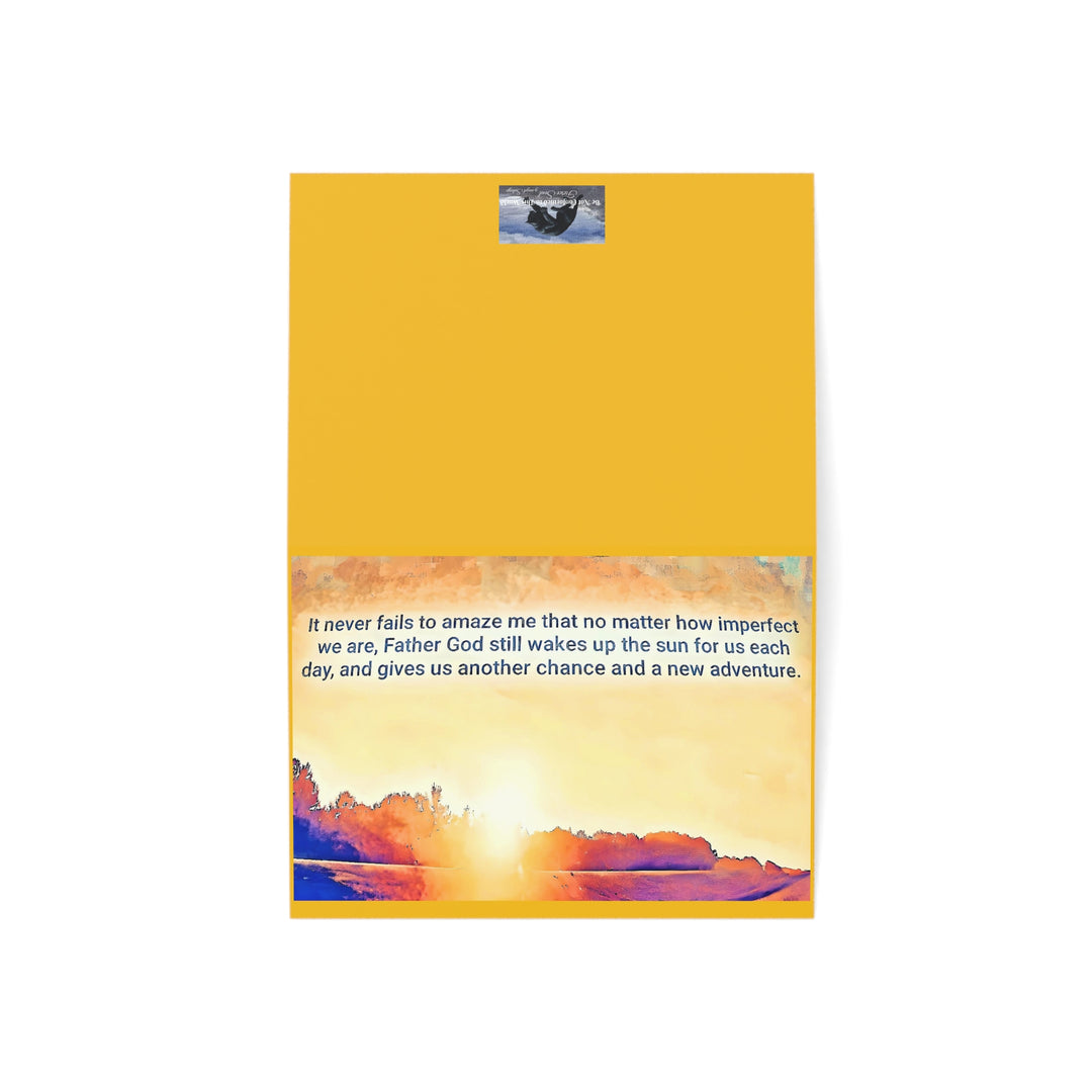He Wakes Up the Sun,Inspirational Greeting Cards Set - 1, 10, 30, or 50pcs