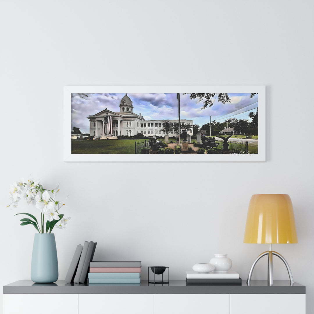Colbert County Courthouse Memorial Framed Horizontal Poster