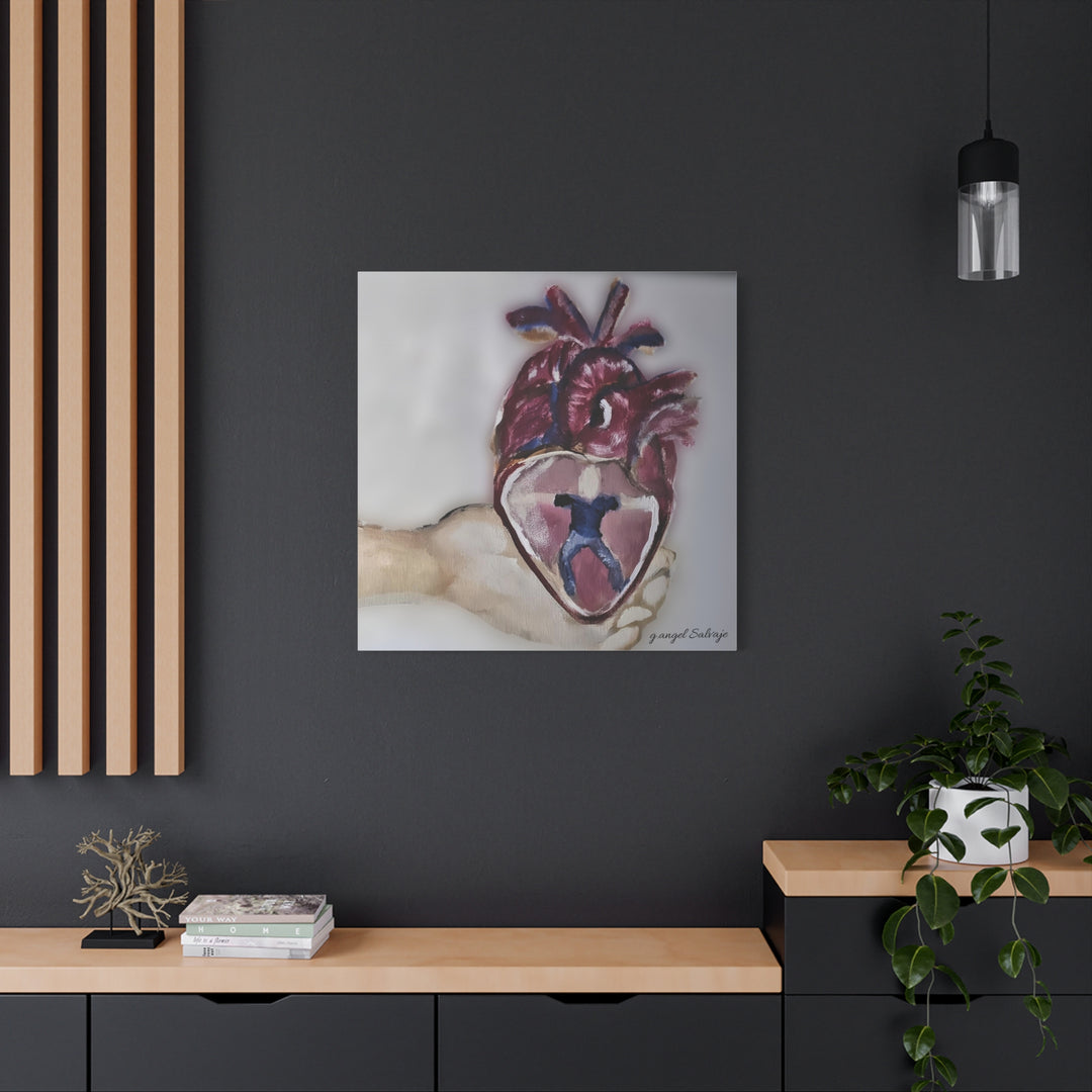 Canvas Print - Abiding Within:Extremely Whole Hearted Sleeves Painting by g angel Salvaje