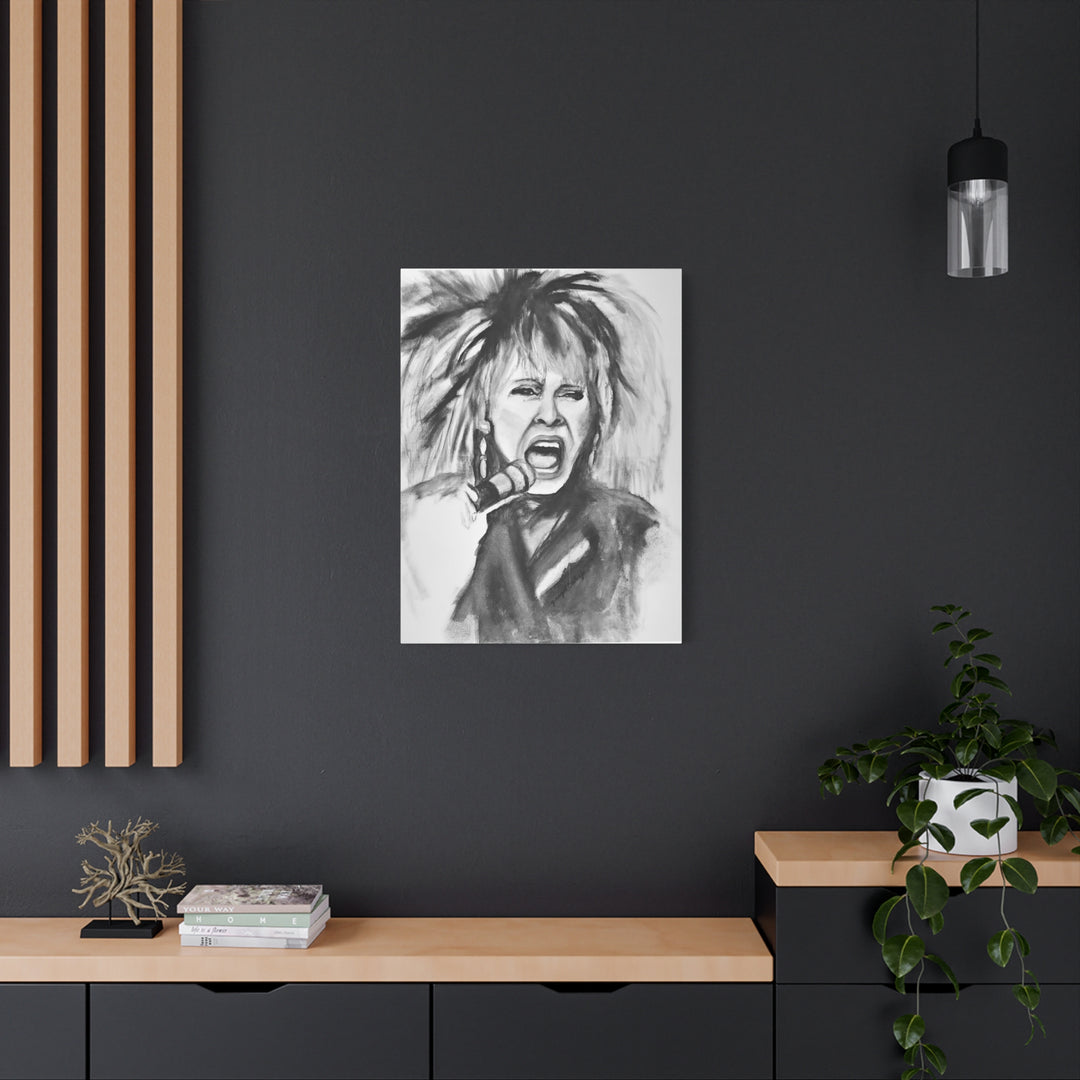 Canvas Print Tina Turner Rock and Roll Portrait