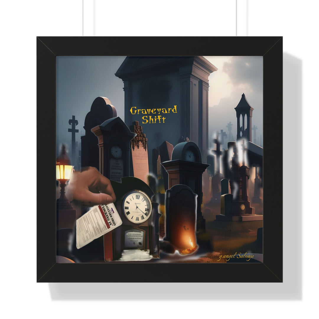 Graveyard Shift Framed Vertical Poster