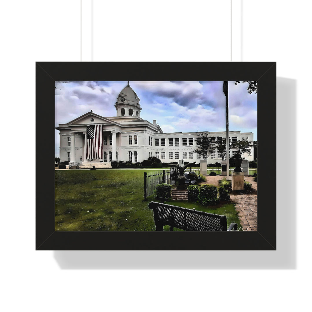 Colbert County Courthouse Memorial Framed Horizontal Poster