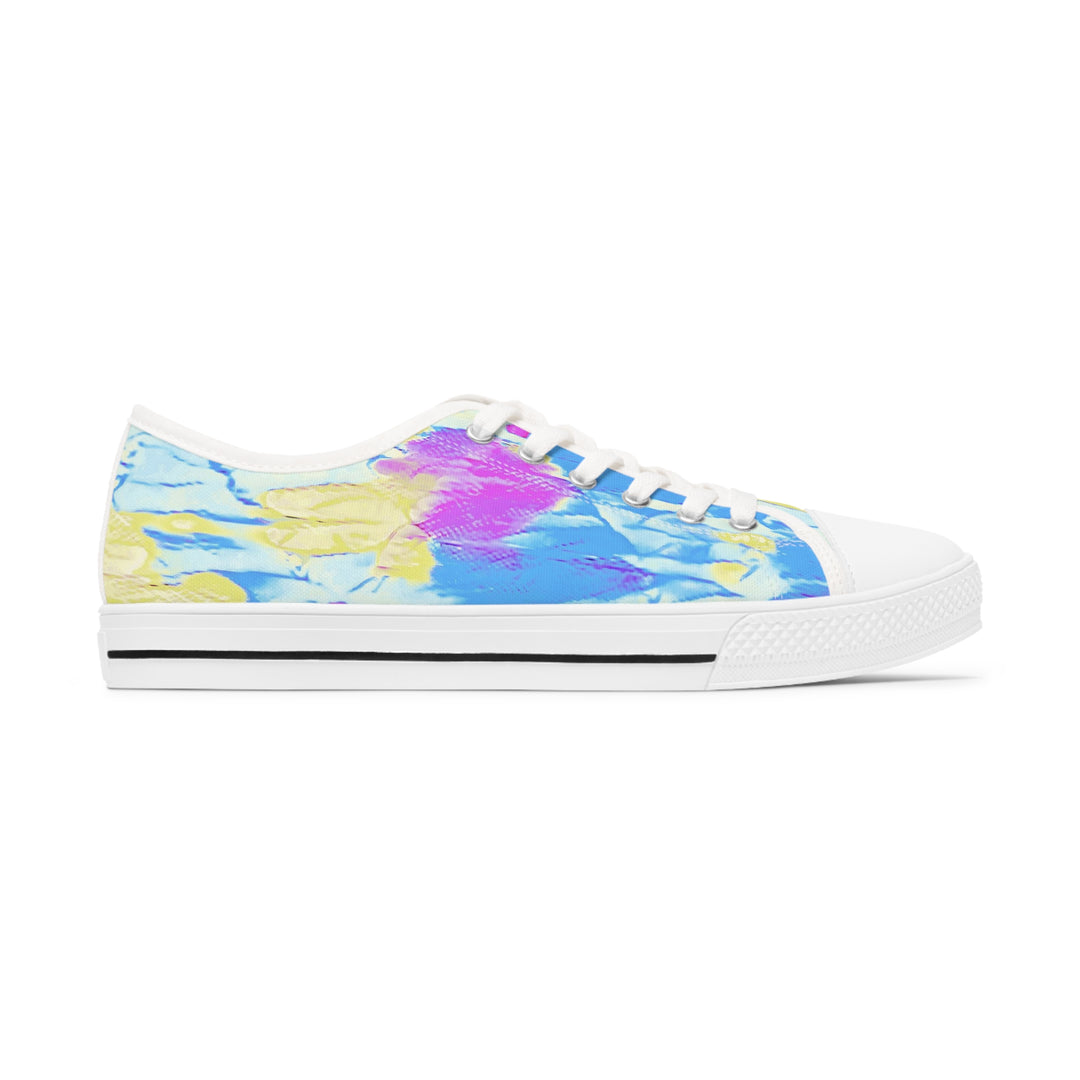 Retro tie dye style Women's Low Top Sneakers
