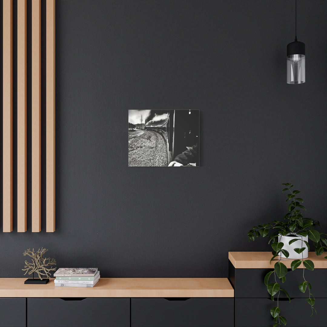 Canvas Art - Leaving Heartbreak Station, Black and White