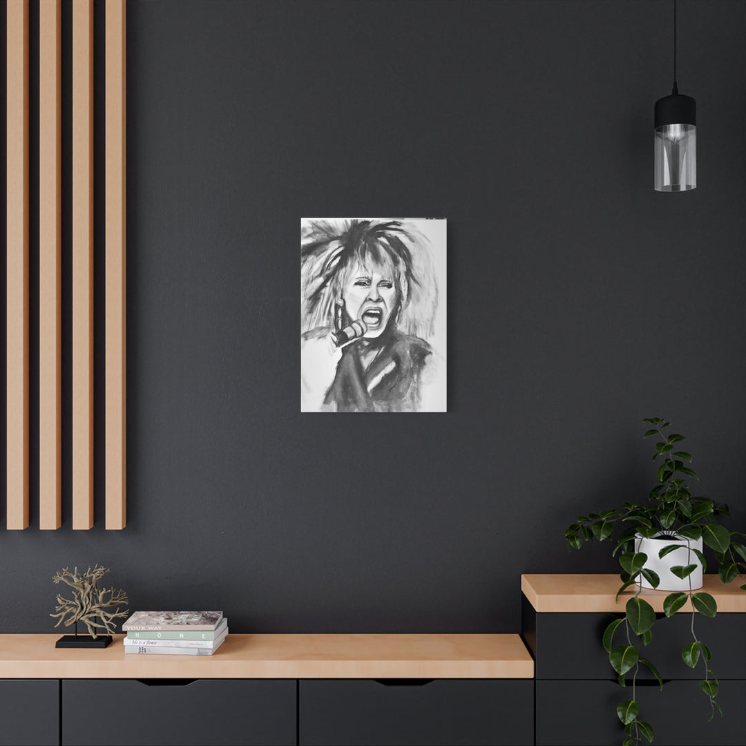 Canvas Print Tina Turner Rock and Roll Portrait