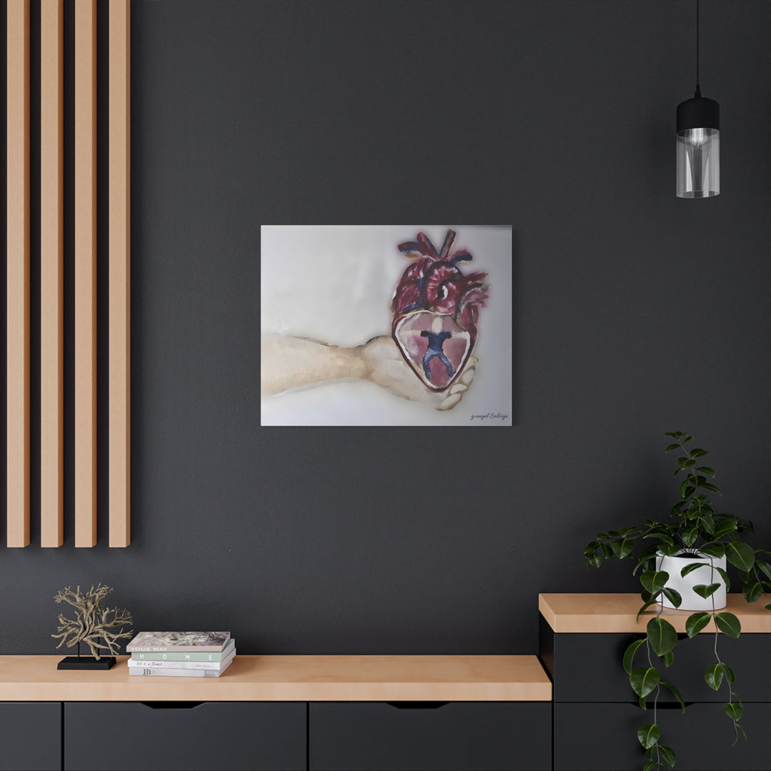 Canvas Print - Abiding Within:Extremely Whole Hearted Sleeves Painting by g angel Salvaje