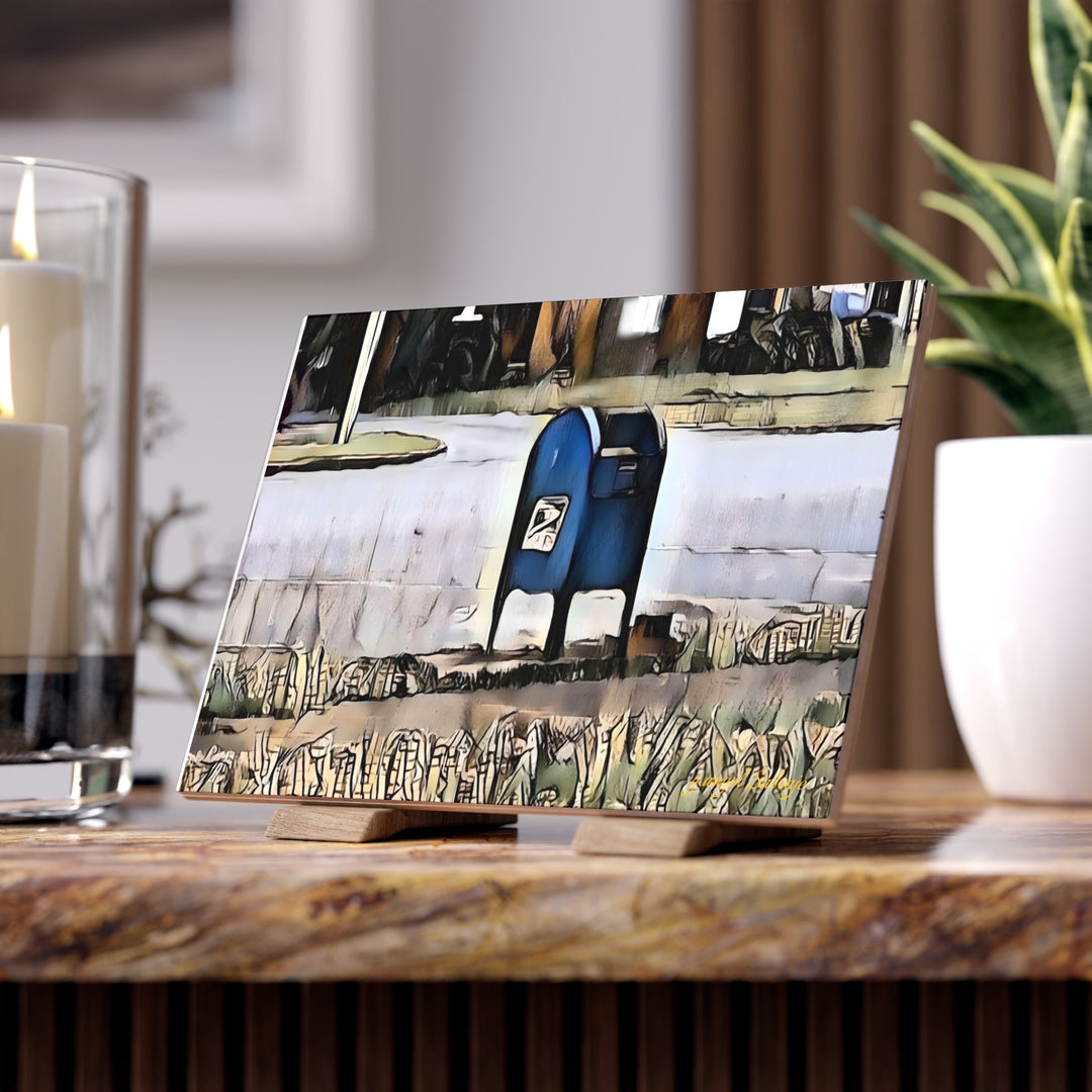 Mail at the Courthouse Ceramic Photo Tile