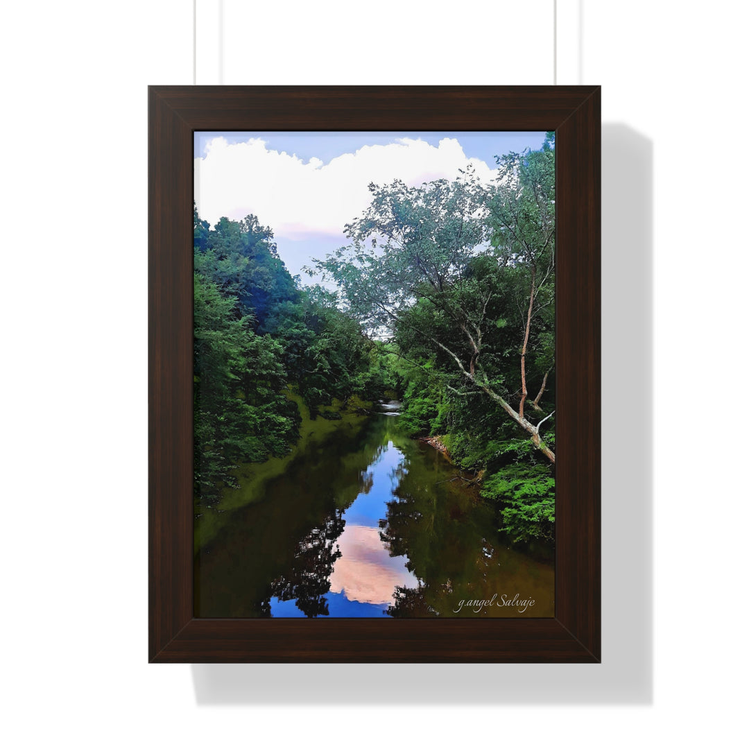 Heavenly Reflections Framed Vertical Poster
