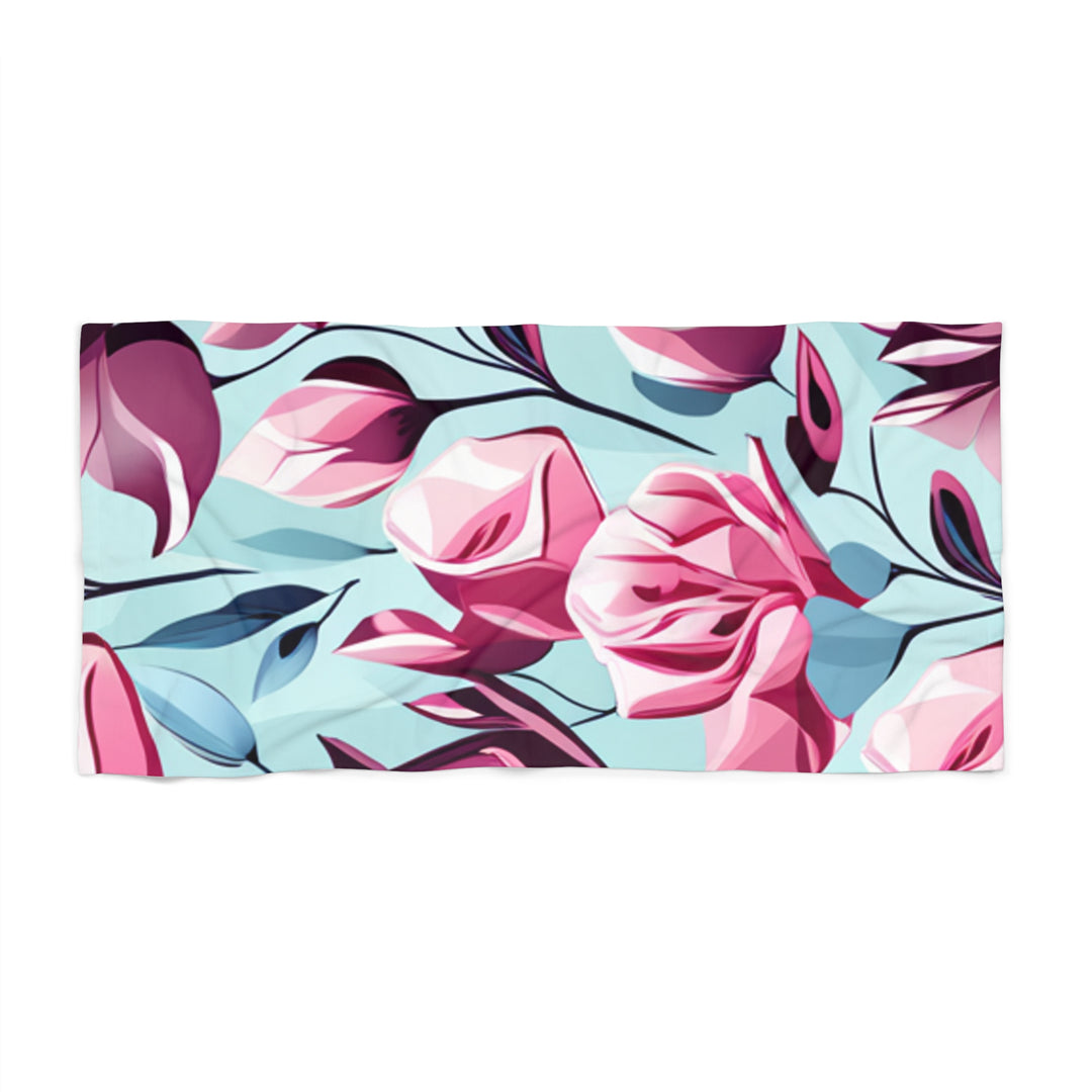 Roses are Pink  Beach Towel