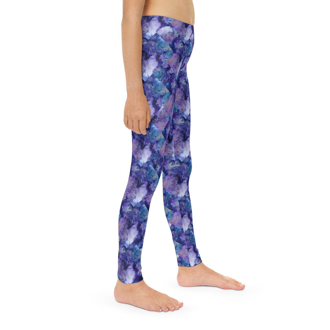 Purple Haze , Kids, Youth Full-Length Leggings (AOP)