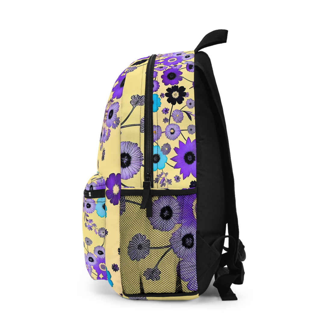 Purple Flowers Dancing on Sunshine Backpack