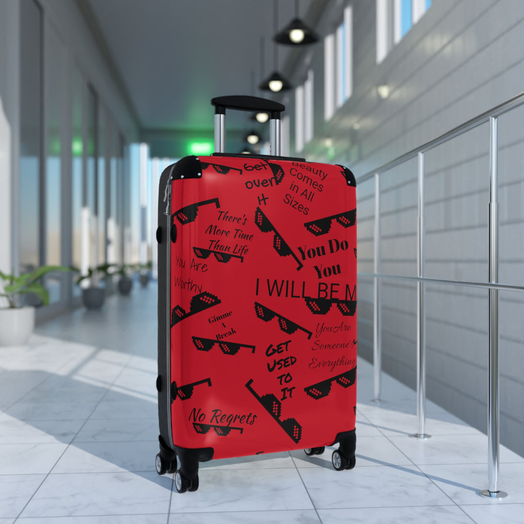 Affirmations and Sunglasses Suitcase