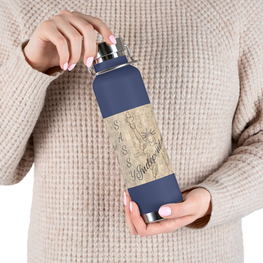 All Men Were Created Equal Copper Vacuum Insulated Bottle, 22oz