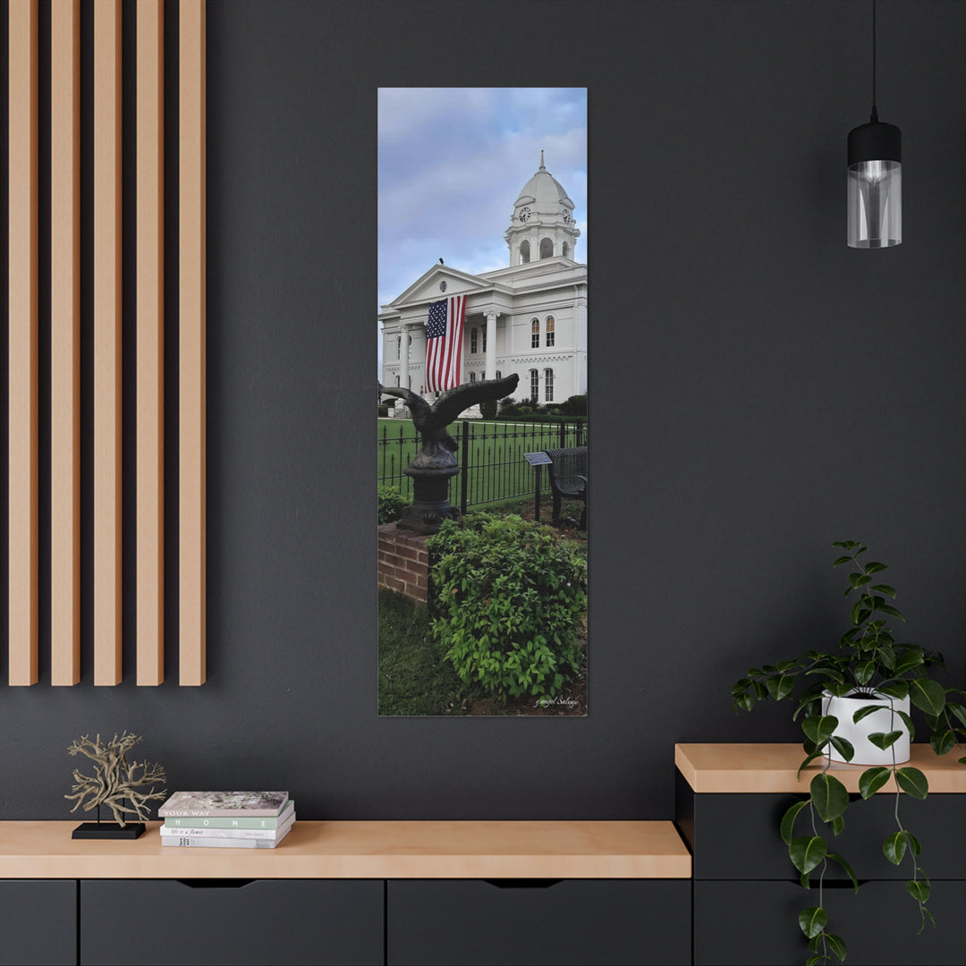 Colbert County Flag and Eagle Canvas Gallery Wraps