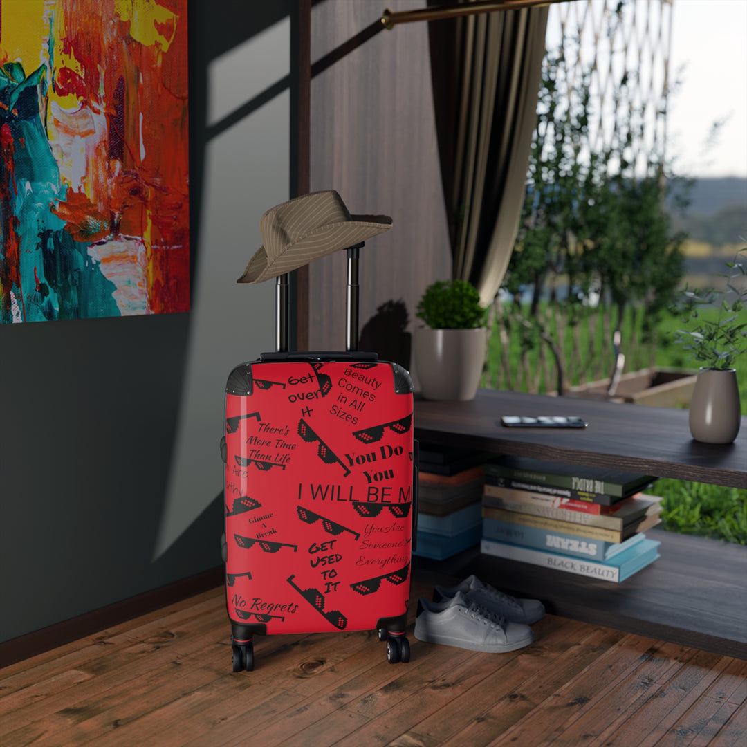 Affirmations and Sunglasses Suitcase