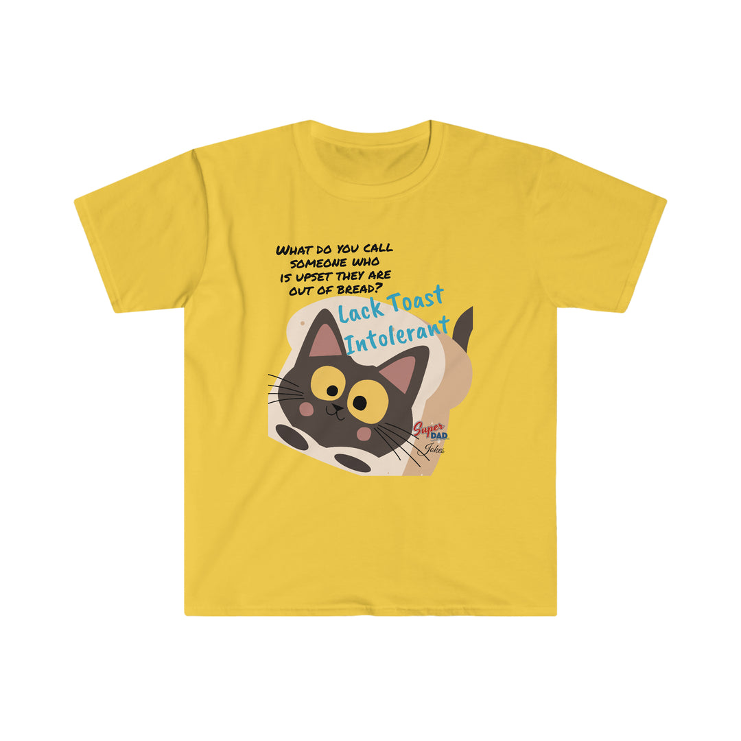 Lack Toast Cat Dad Jokes Unisex Softstyle T-Shirt