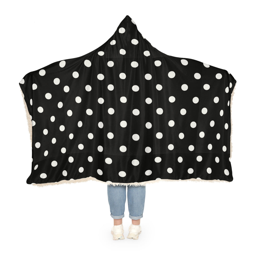 Black & White Polka Dot Snuggle Blanket