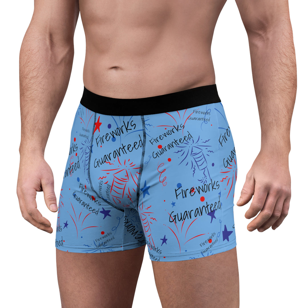 Fireworks Guaranteed Men's Boxer Briefs (AOP)