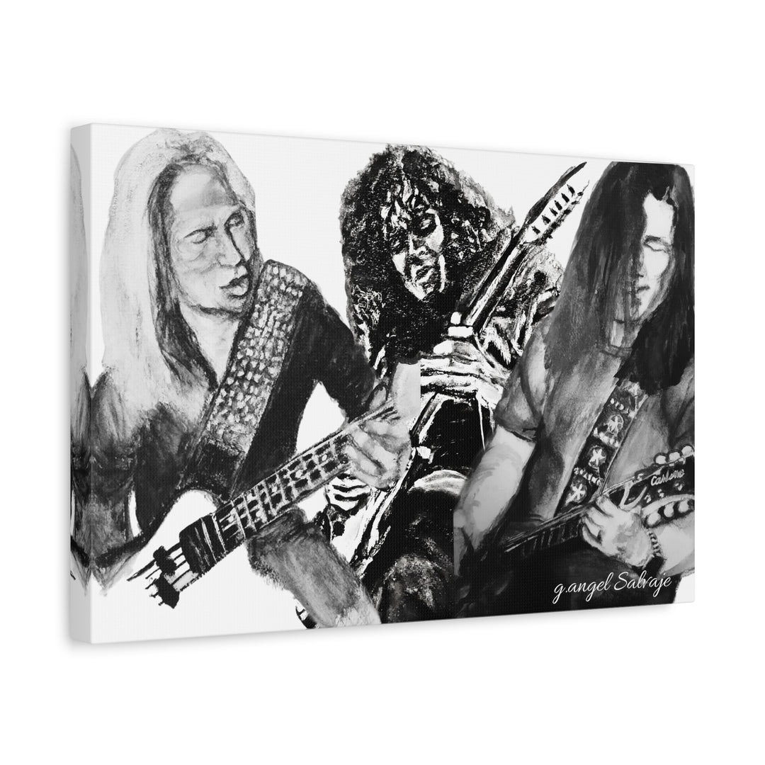 Canvas Print - Slaughter Band Mad About You painting Compilation g angel Salvaje