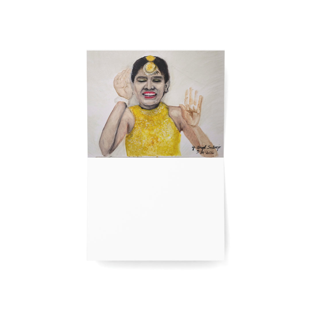 Celebrating Life with Dancing in the Streets Greeting Cards - Handcrafted Designs for All Occasions - Set of 1, 10, 30, 50