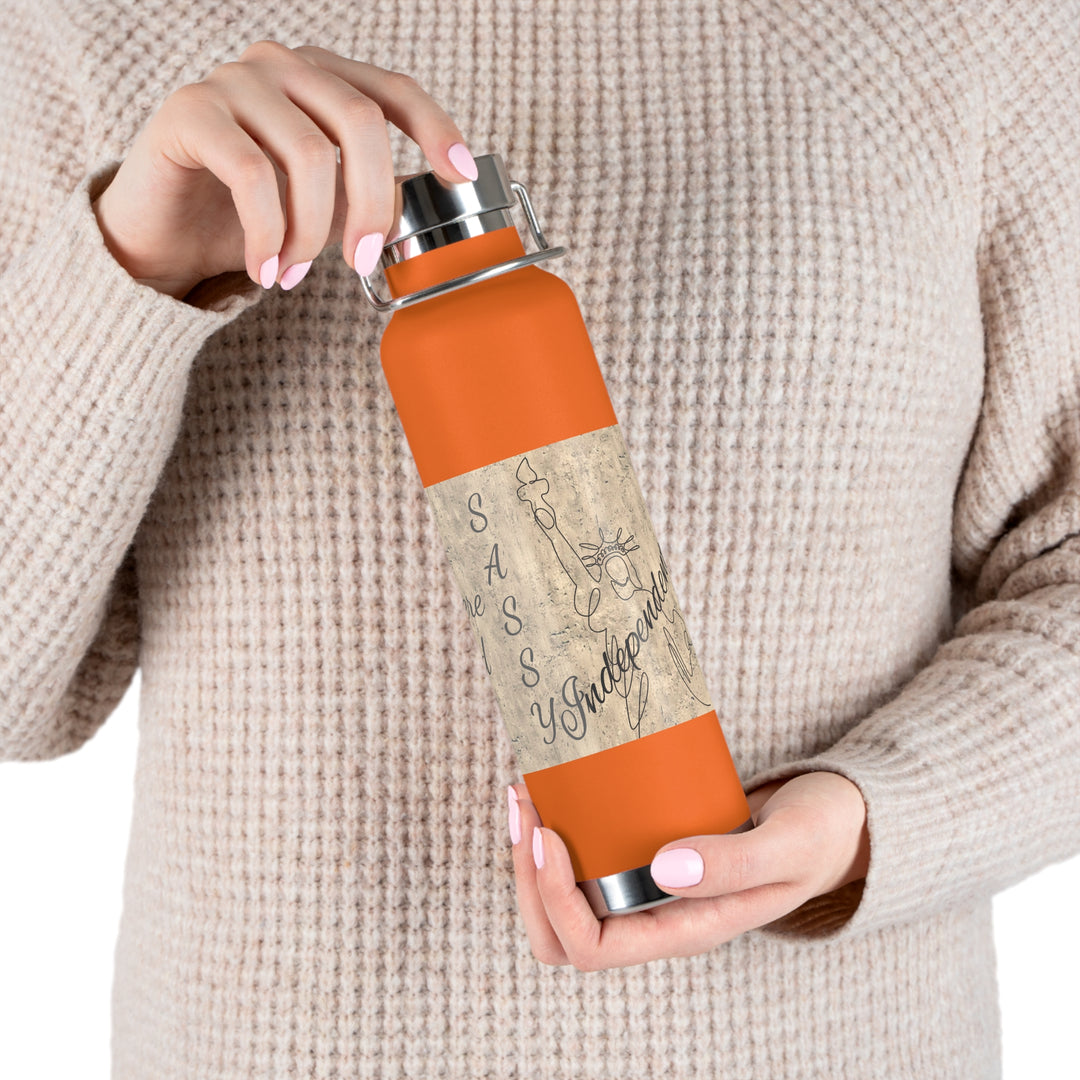 All Men Were Created Equal Copper Vacuum Insulated Bottle, 22oz