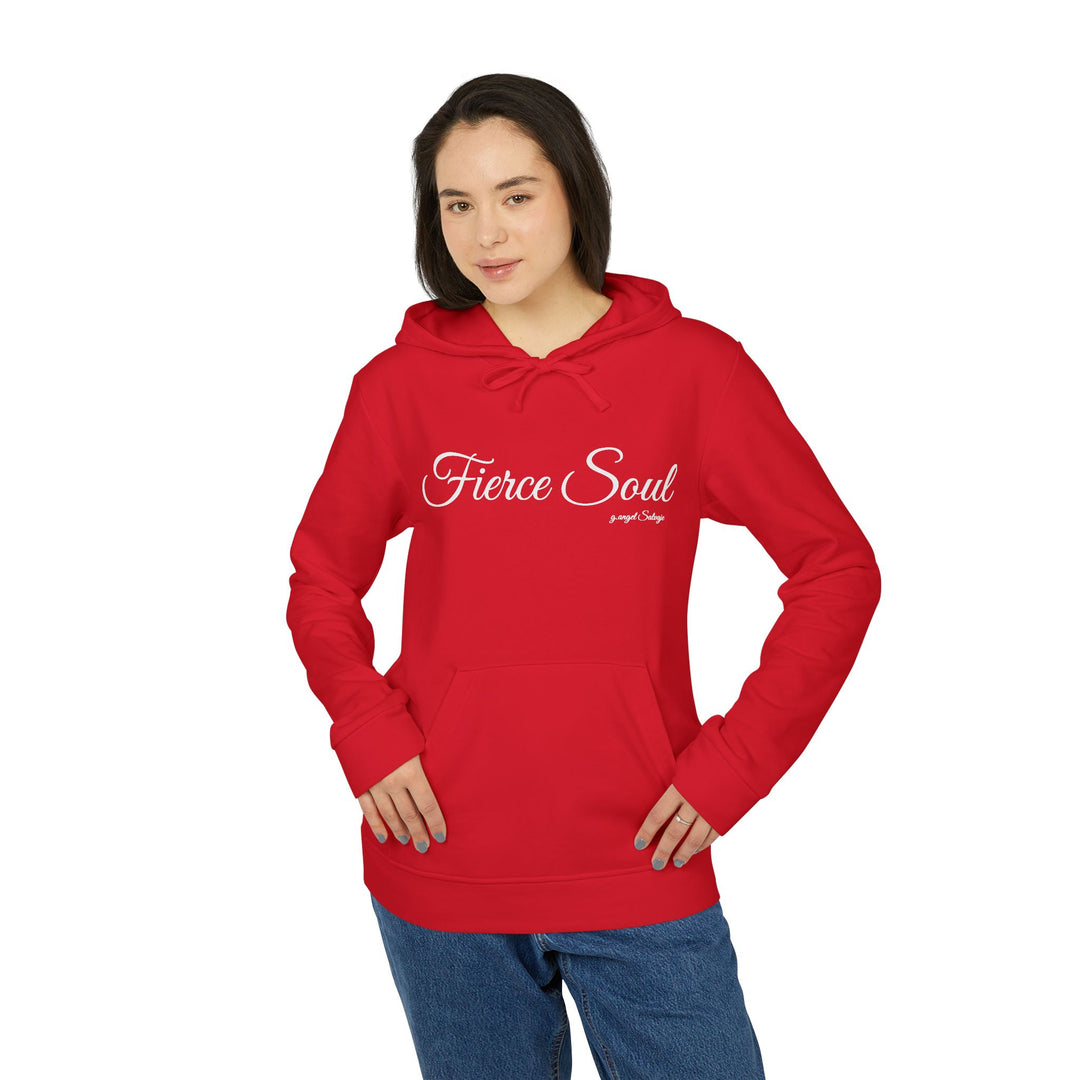 Fleece Hoodie - Fierce Soul Winged Stars and Stripes Skull