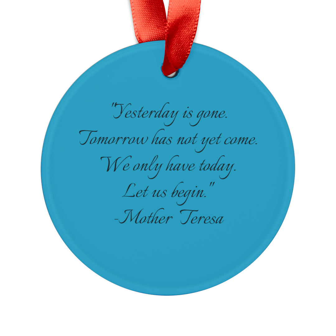 Let's begin, Acrylic Ornament with Ribbon