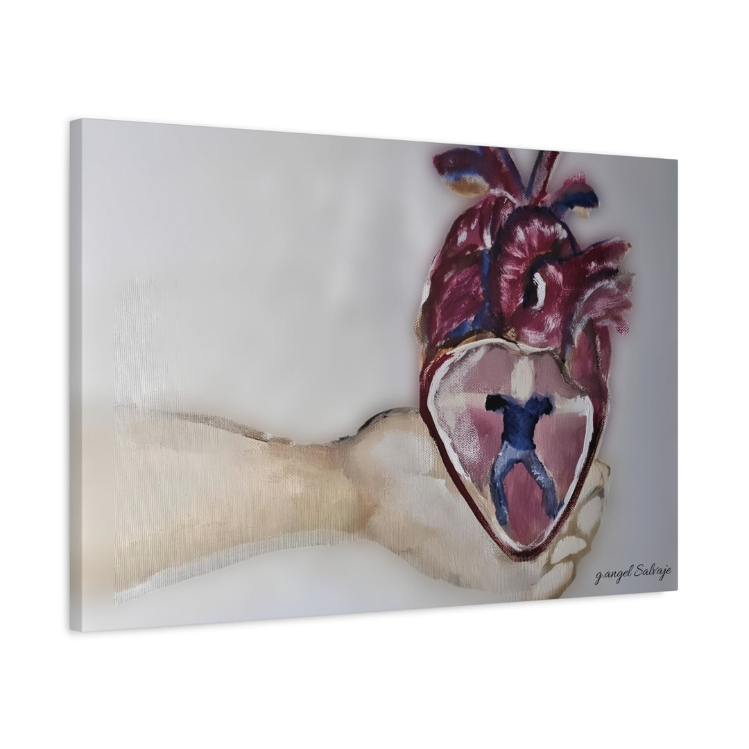 Canvas Print - Abiding Within:Extremely Whole Hearted Sleeves Painting by g angel Salvaje