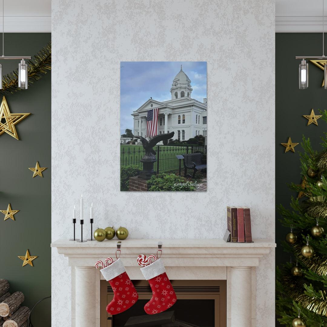 Colbert County Flag and Eagle Canvas Gallery Wraps