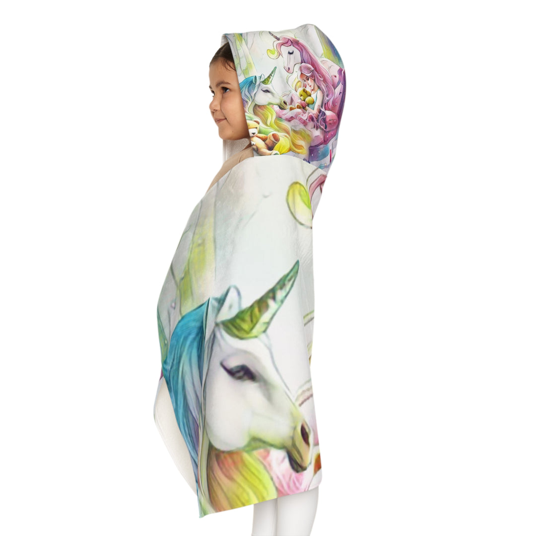 Princess and Unicorn Dreams Youth Hooded Towel