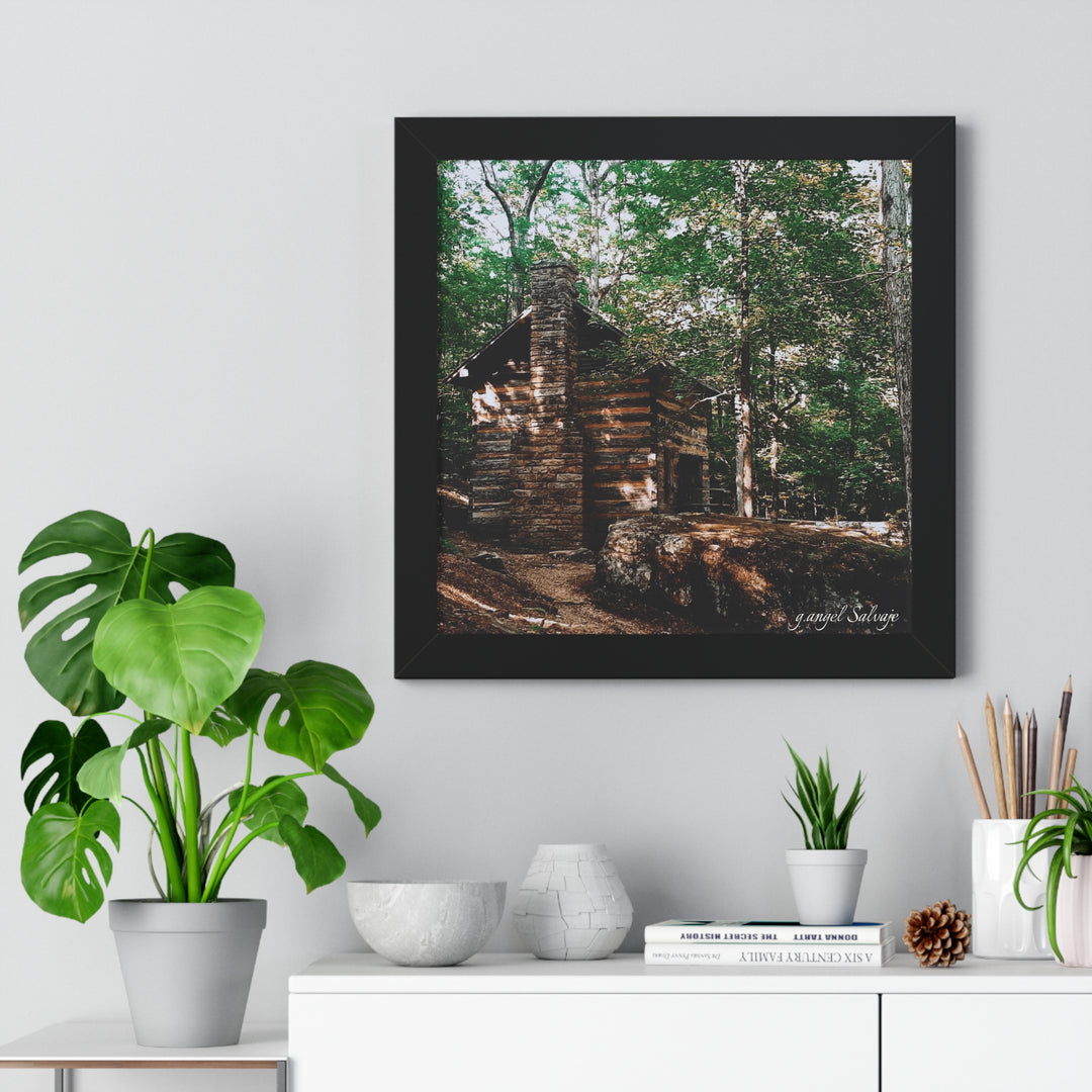 Just a Cabin in the Corner of Gloryland Framed Horizontal Poster