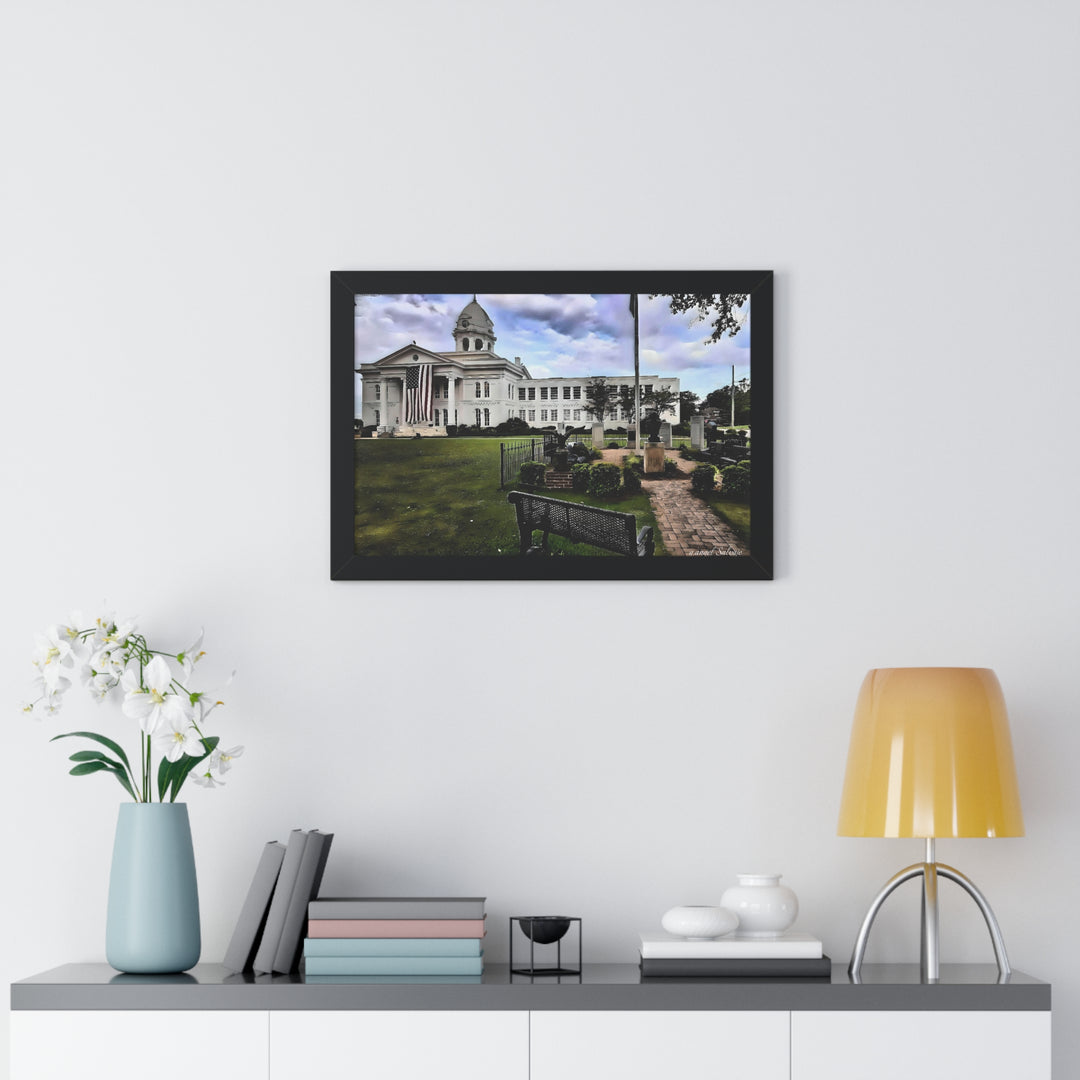 Colbert County Courthouse Memorial Framed Horizontal Poster