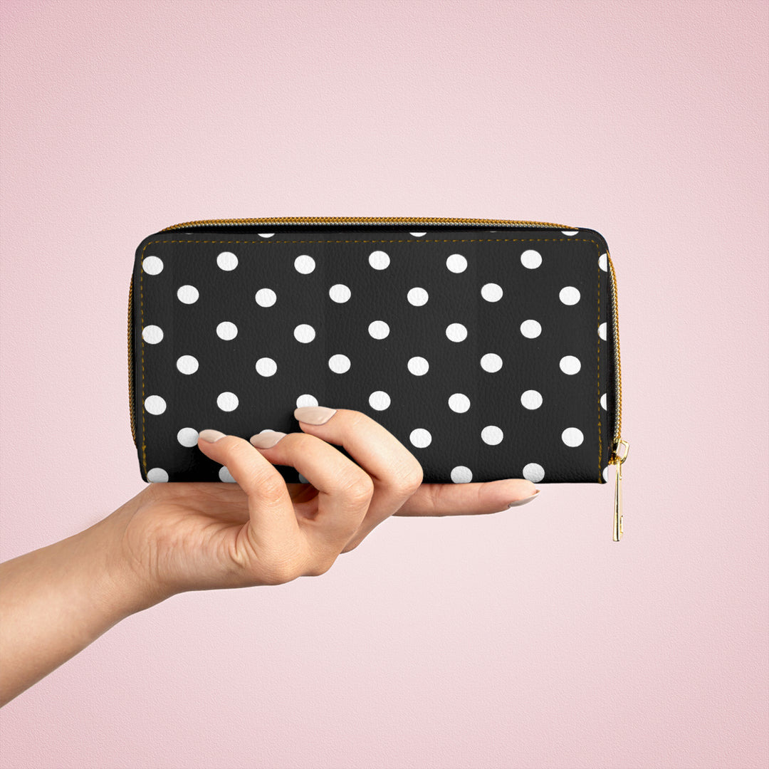 Polka dot Zipper Wallet