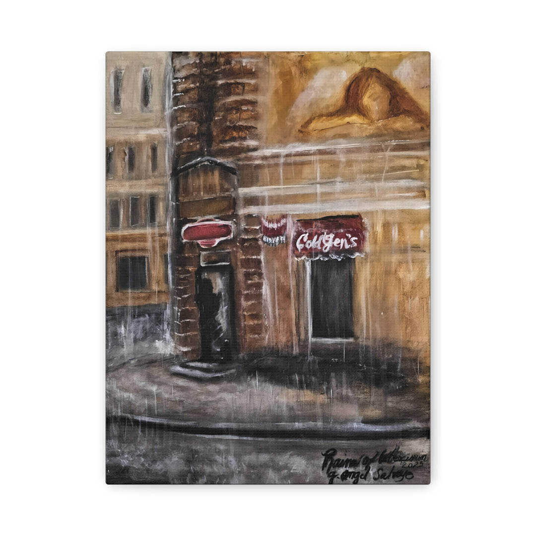 Deep Tones Canvas Print - Tears of Intercession-Urban Rainscape Design