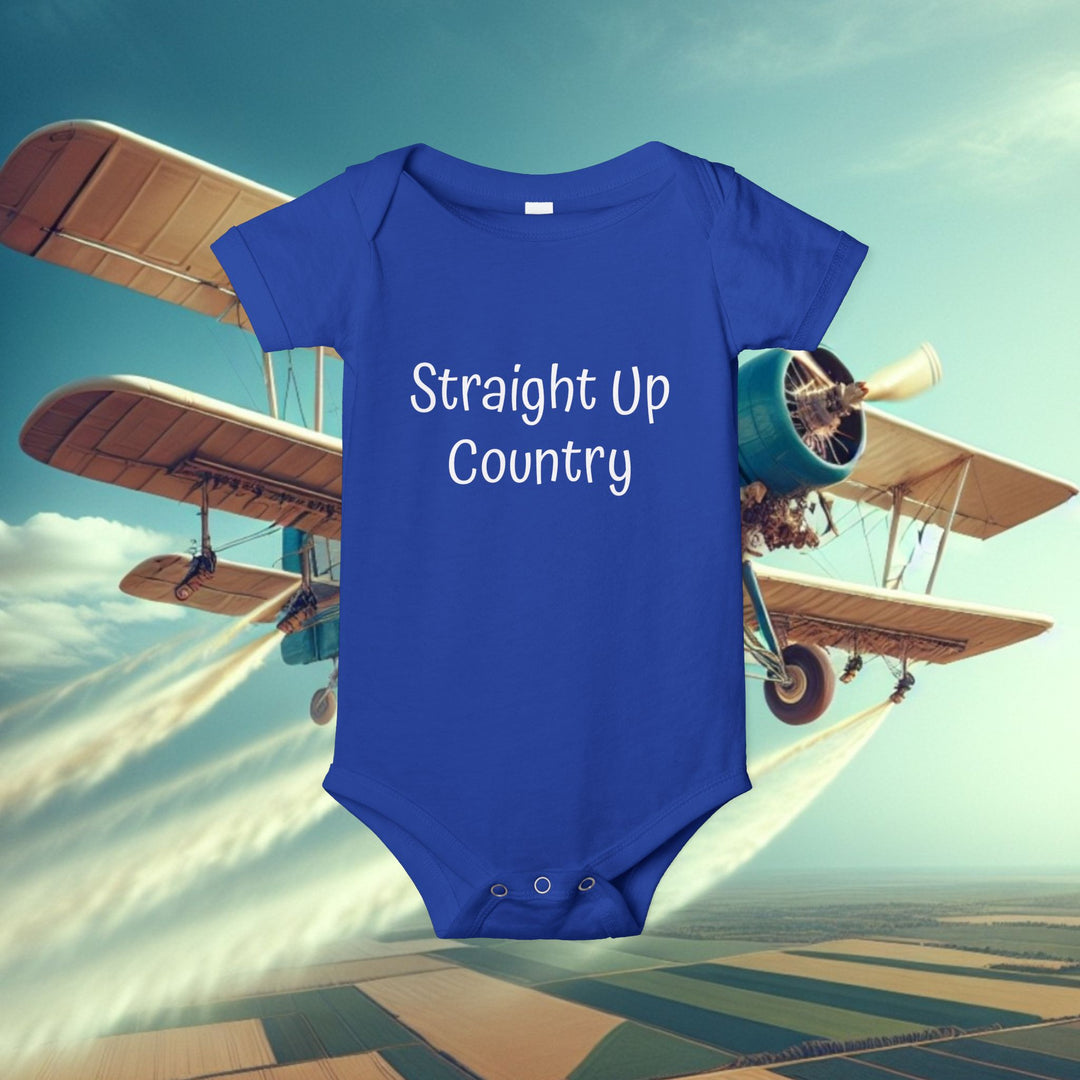 Onesie - Funny Baby Crop Duster Infant Jersey One Piece