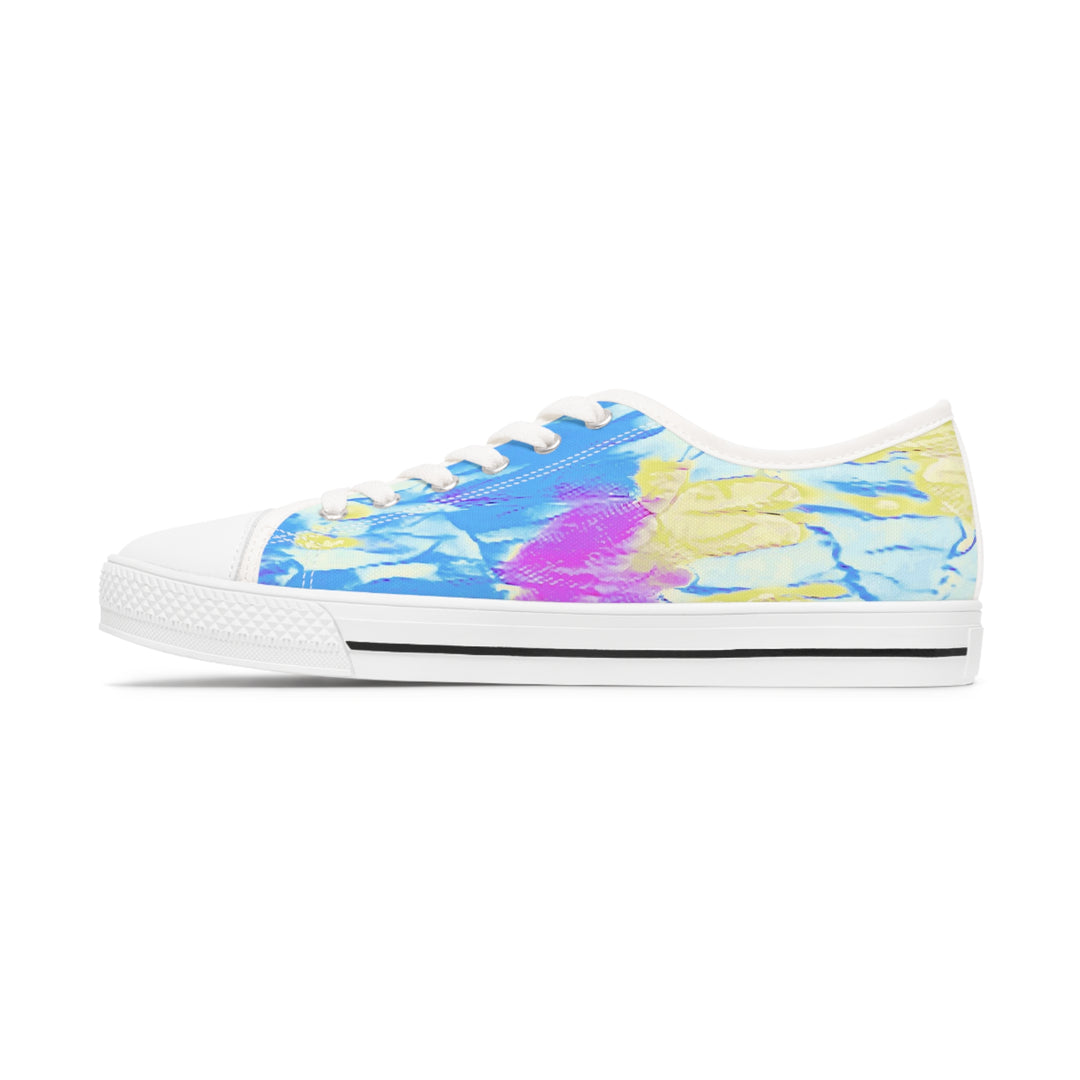 Retro tie dye style Women's Low Top Sneakers