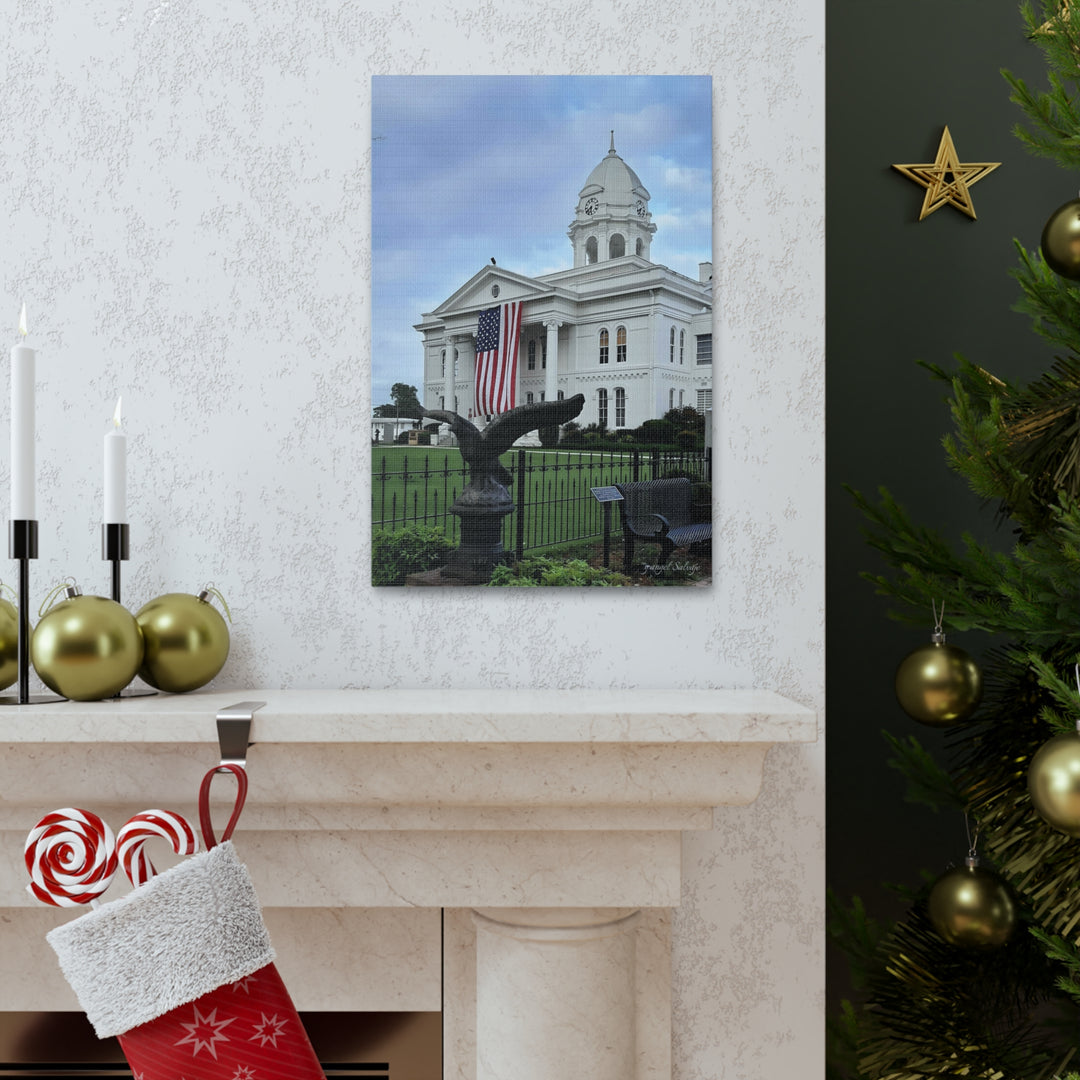 Colbert County Flag and Eagle Canvas Gallery Wraps