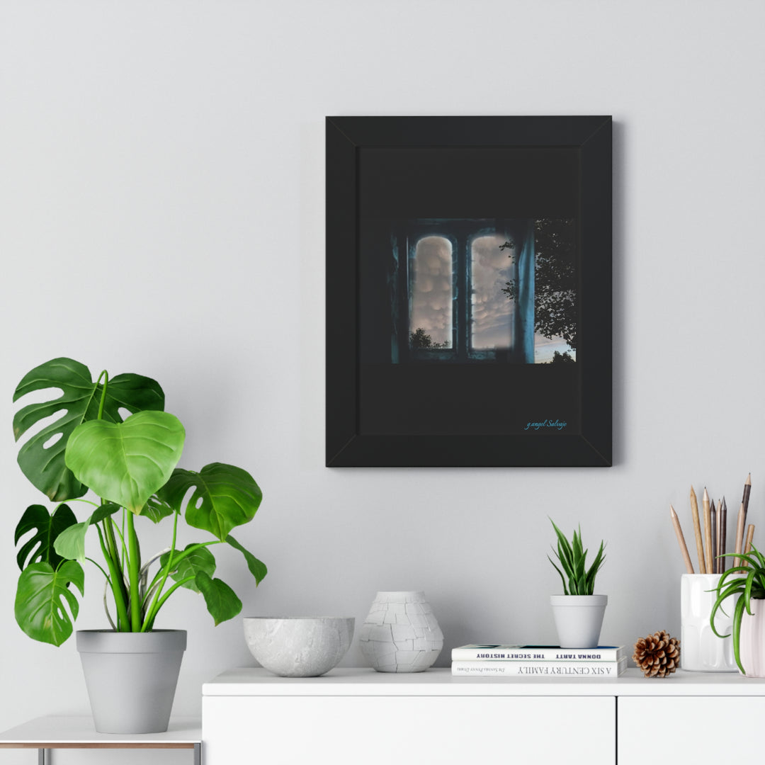 Walk into the Sky Framed Vertical Poster