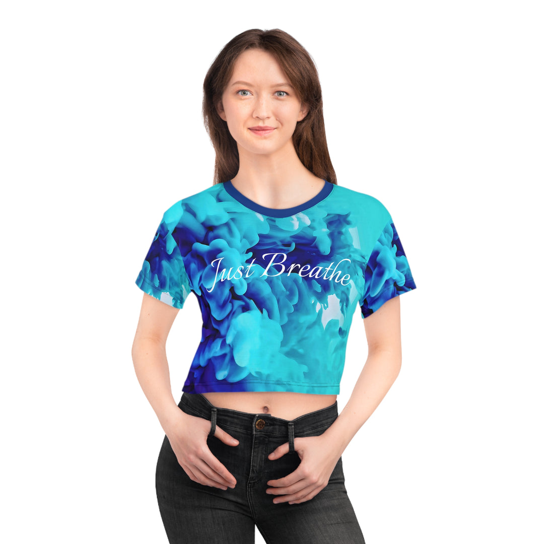 Just Breathe Crop Tee