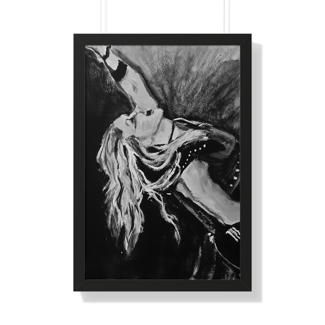 Vertical Poster - Nita Strauss Black and White Rock and Roll Series