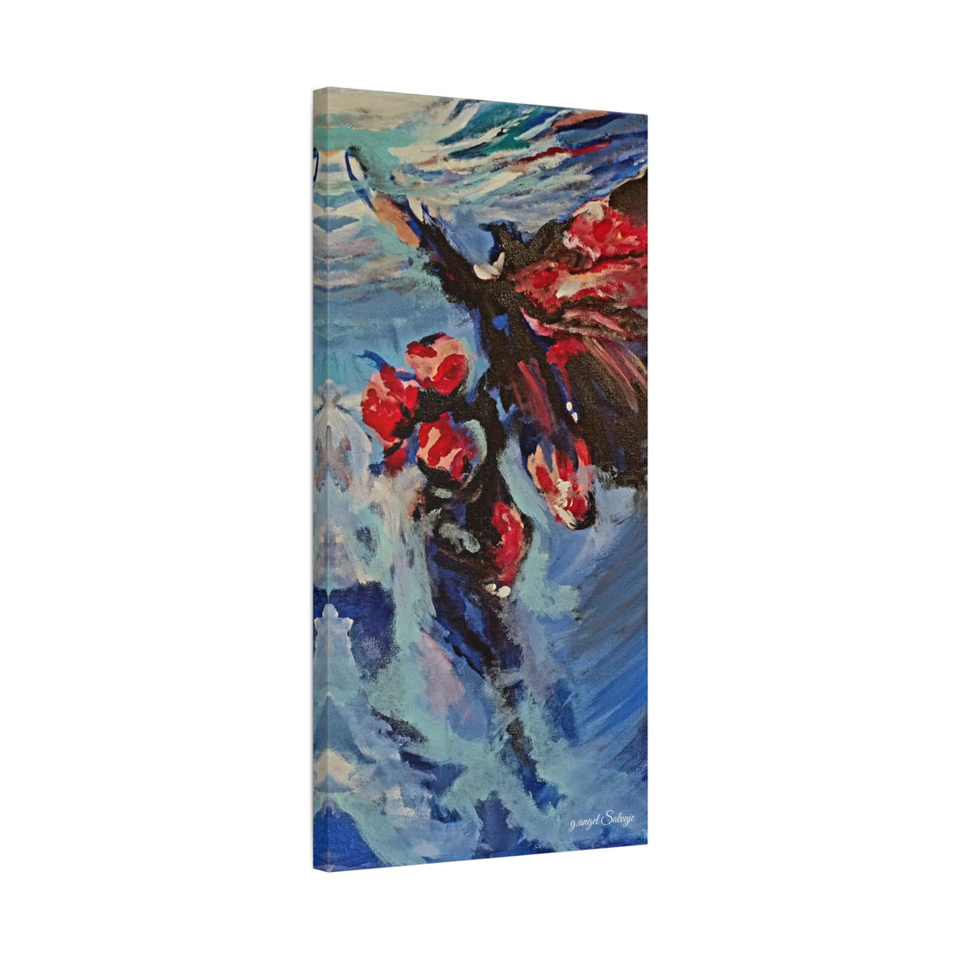 Canvas Print - Nothing is Impossible ,Butterfly Dance Under water 25&quot;